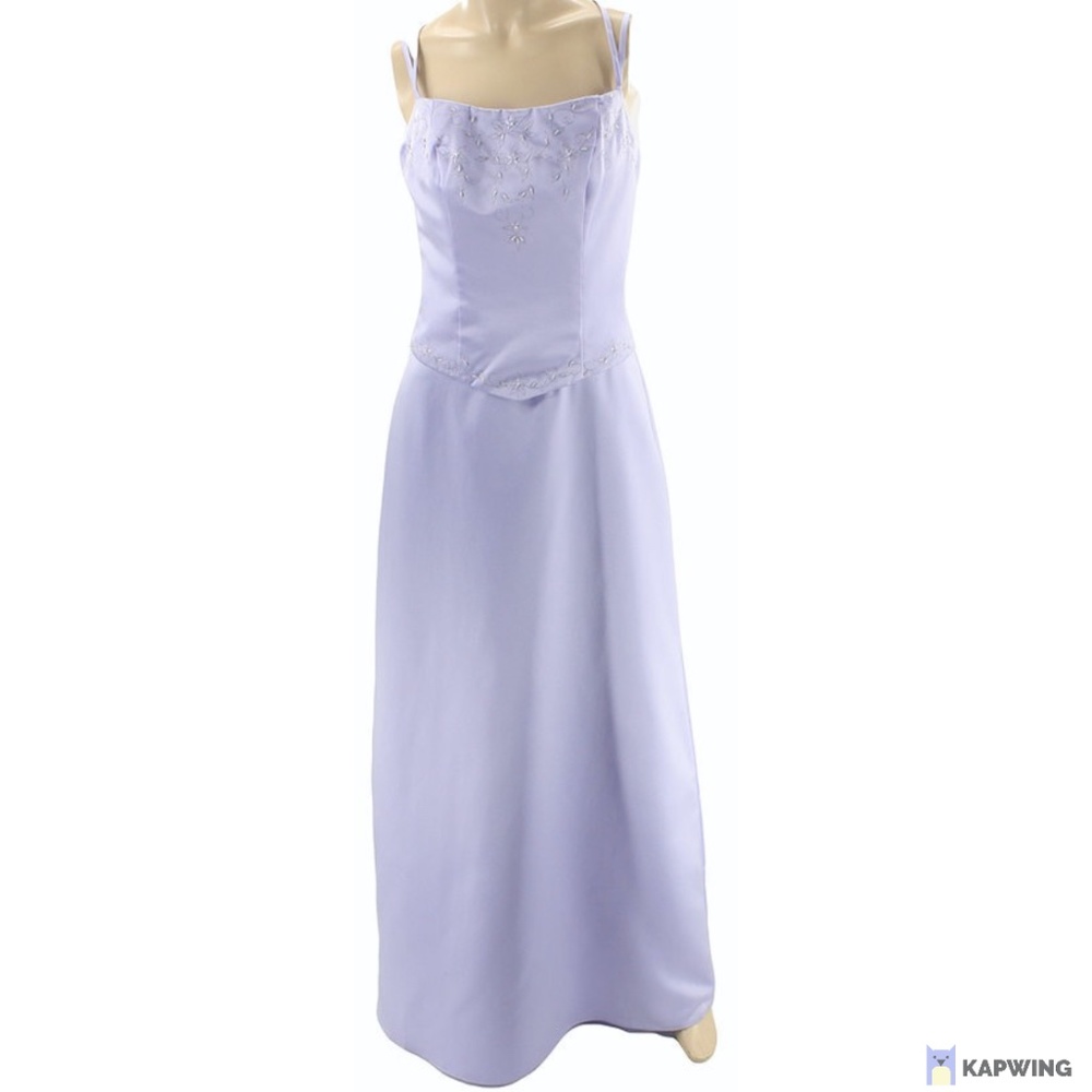 Lilac Satin Dress